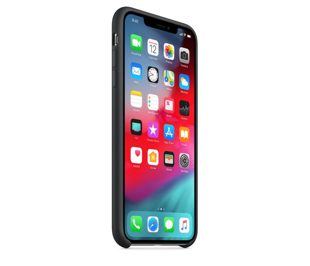 Etui Silicone Case do iPhone XS Max czarne - 449542 - zdjęcie 2
